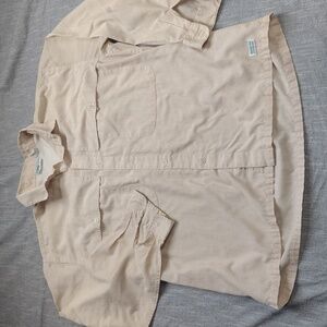 VINTAGE Patagonia Shirt Medium White Label Long Sleeve Button Down Big Pockets